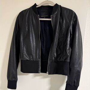 Banana Republic vegan leather bomber